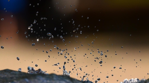 Foto burbujas de agua