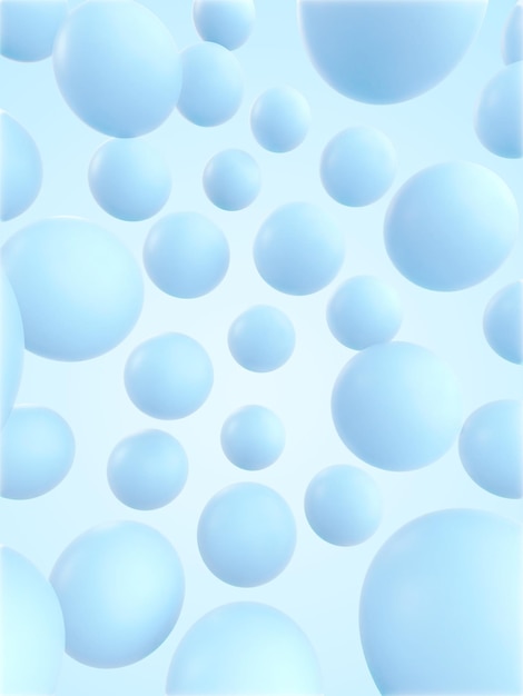 Burbujas azules sobre un fondo azul.