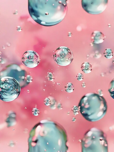 burbujas claras en el rosa 2
