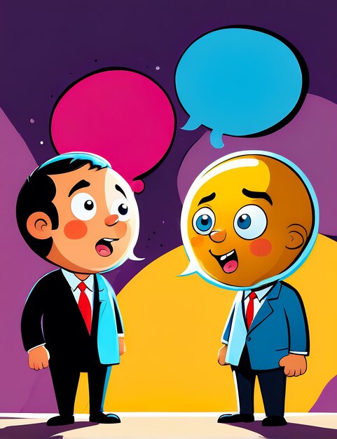 Foto burbujas de habla cómicas burbujas del habla con diálogo