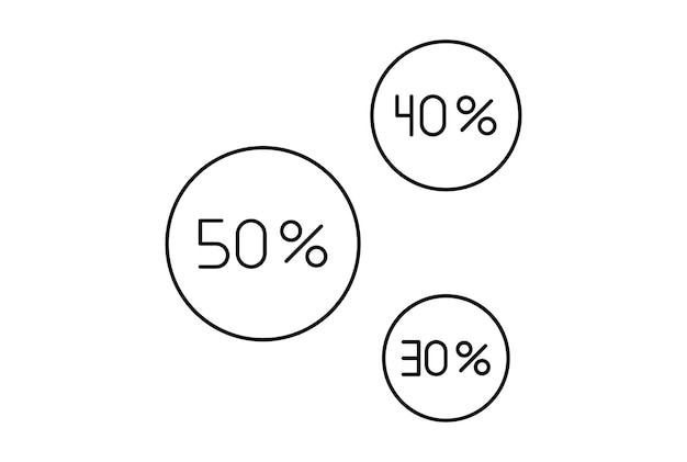 Burbujas de jabón icono de contorno plano símbolo minimalista arte de signo de línea negra