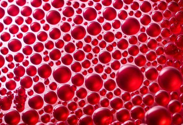 Foto burbujas macro rojas fondos abstract fondos soda rojo