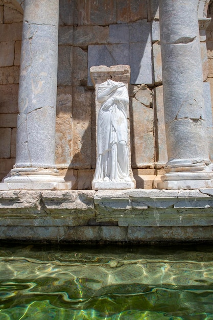 Burdur – Türkei, 27. Juni 2023, Antoninus-Brunnen von Sagalassos in Burdur, Türkei.