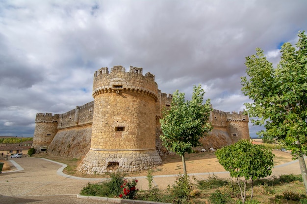 Burg von Grajal de Campos in der Provinz Leon Spanien