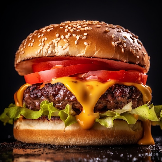 Burger com queijo extra