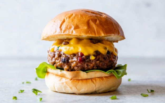 Burger mit Mango Ginger Chutney