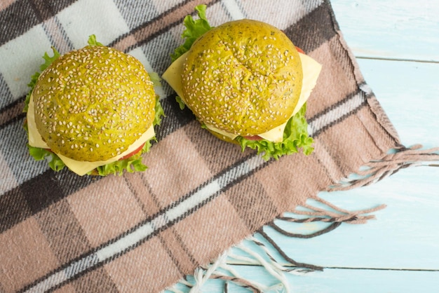 Foto burgeransicht von oben mit leerem platz zum schreiben