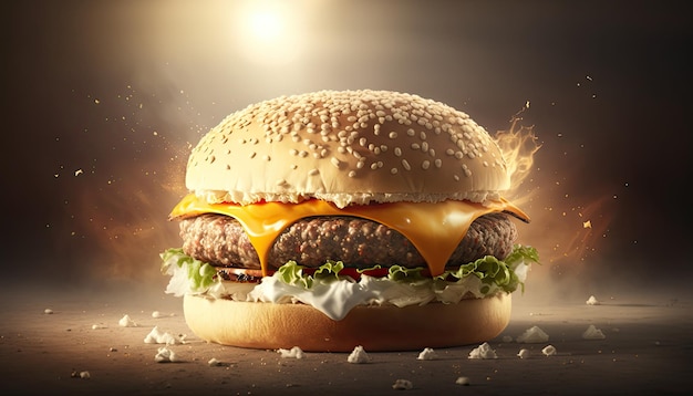 Burgerillustration durch generative KI