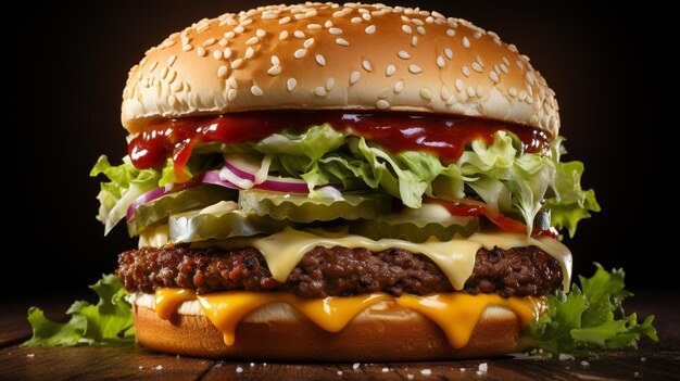 Burgers mit HD 8K-Tapeten Fotobild