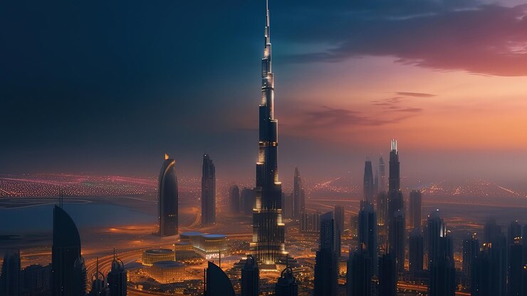 Burj Khalifa en Dubai Generativo Ai