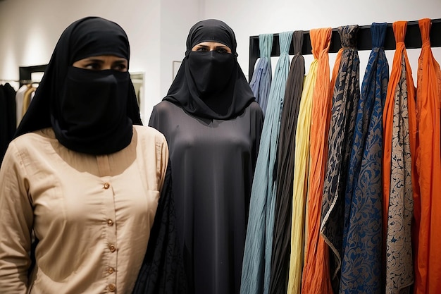 Burqa-Ausstellung im pakistanischen Laden