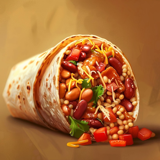 Burrito cheio de prazer