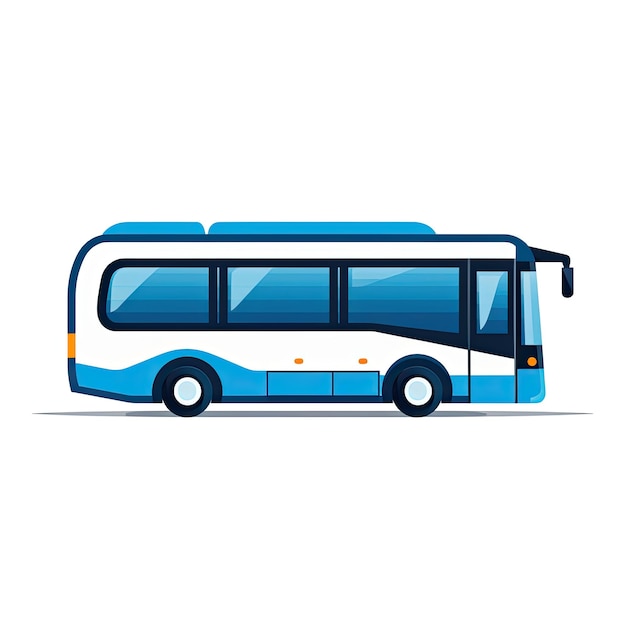 Bus auf weißem Hintergrund Vektor-Illustration für Ihr Design