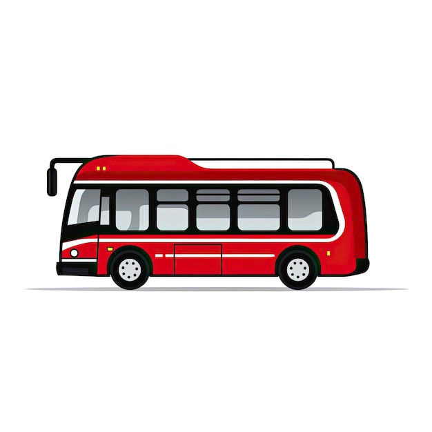 Bus auf weißem Hintergrund Vektor-Illustration für Ihr Design