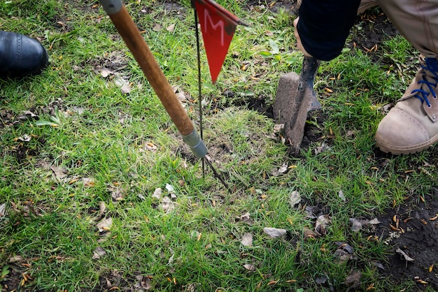 Buscaminas con un detector de minas neutraliza minas