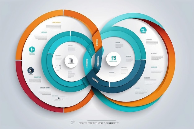 Business Infographics círculo estilo origami Ilustração vetorial pode ser usado para layout de fluxo de trabalho diagrama de banner número opções step up opções web design