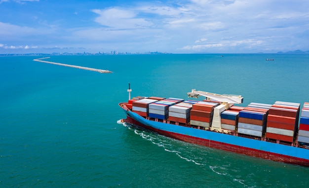 Business-Logistik-Container Fracht Schiffsfracht und Import Export International Open Sea