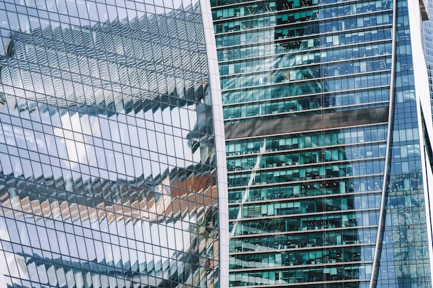 Business Stadtzentrum Gebäude Hintergrund Moderne Büroarchitektur im Finanzviertel