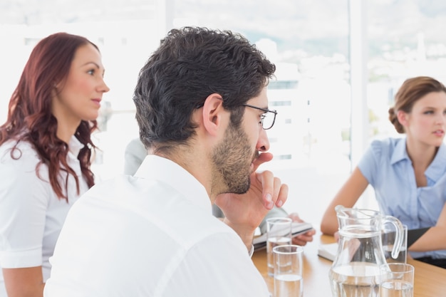 Foto business-team in einer besprechung