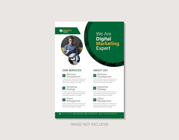 Busoness Flayer Projektdruck