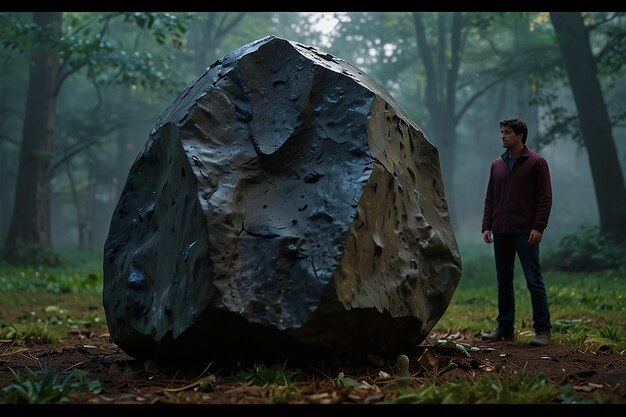 Foto la búsqueda de los cambiantes de forma amigos en busca de la piedra mítica