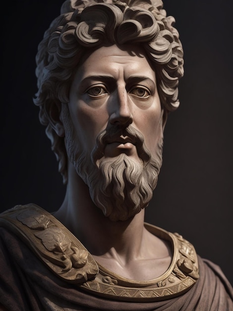 Un busto de un emperador romano