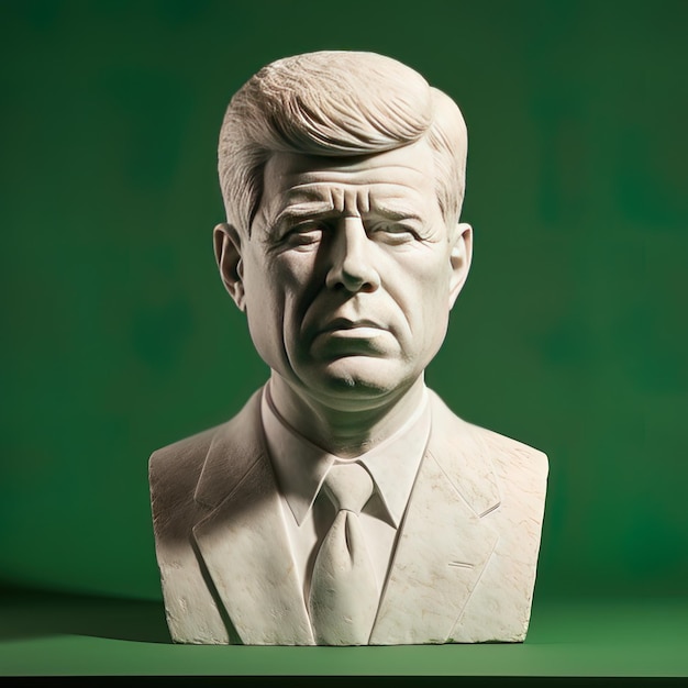 Un busto de un hombre que es hecho por el presidente de los Estados Unidos.