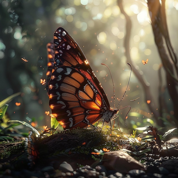 Foto butterfly art max rive e ryan dyar colaboração