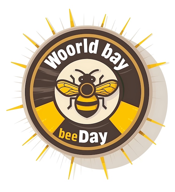 Foto buzzing art celebrating world bee day through creative illustrations