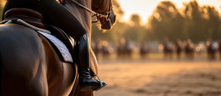 Cabalgando al atardecer