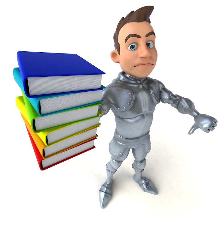 Foto caballero divertido - personaje 3d