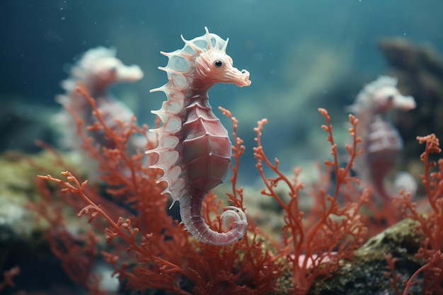 Los caballitos marinos pigmeos en los corales