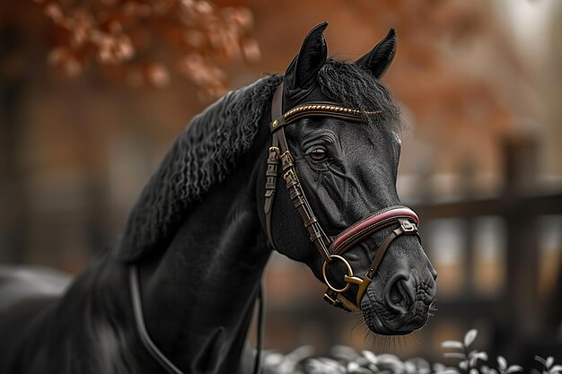 Foto caballo árabe hd 8k papel tapiz imagen fotográfica de stock