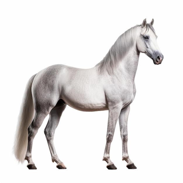 un caballo blanco