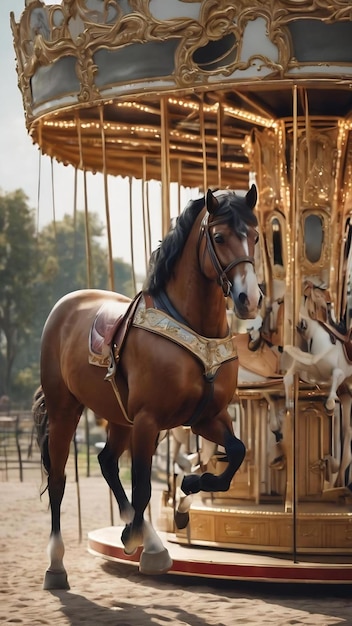 Caballo en carrusel