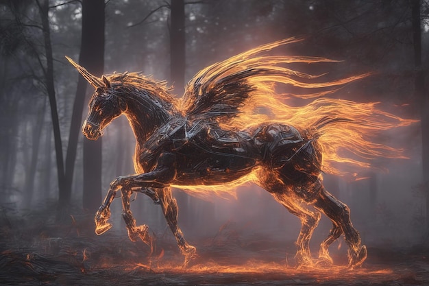 el caballo de fuego es un fuego.