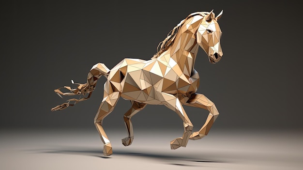 un caballo hecho de papel por k. k. a. k.