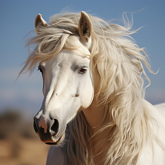 El caballo impresionante.