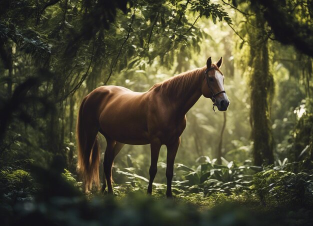 Un caballo en la jungla