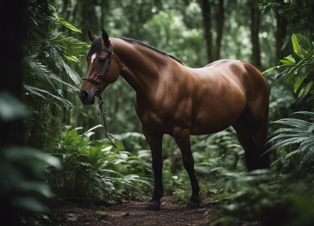 Un caballo en la jungla