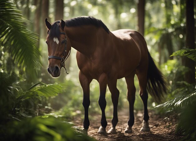 Un caballo en la jungla