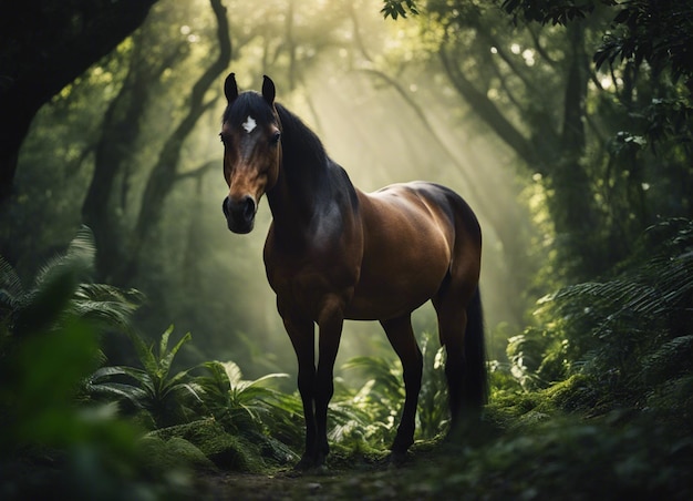 Un caballo en la jungla