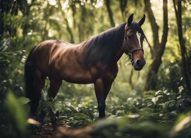 Un caballo en la jungla