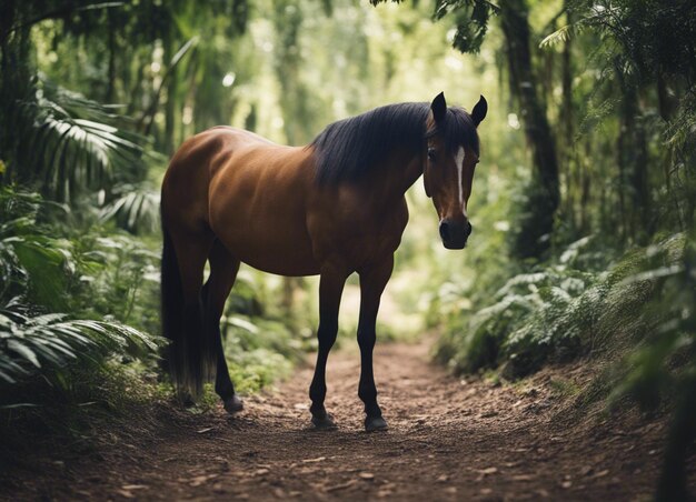 Un caballo en la jungla