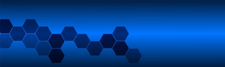 Foto cabecera abstracta con polígonos azules banner vectorial para su sitio web y presentación ilustración de diseño vectorial moderna