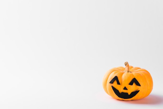 Cabeza de calabaza fantasma del día de Halloween