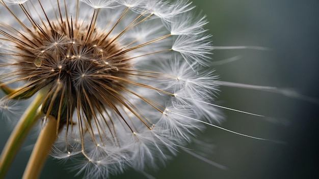 una cabeza de semilla de diente de león