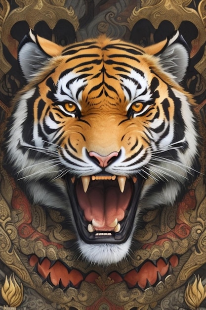 cabeza de tigre elemento balianess