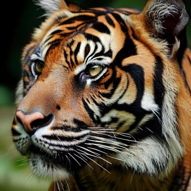 Cabeza de tigre de Sumatra