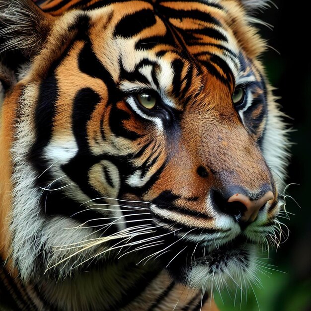 Cabeza de tigre de Sumatra